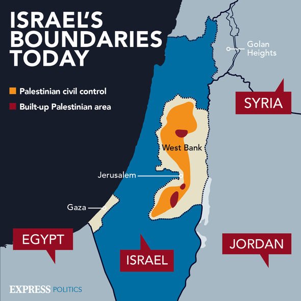 Les frontières d'Israël cartographiées