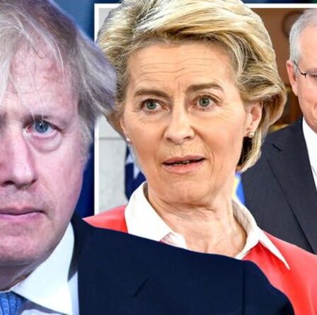 Boris Johnson est `` pris dans la toile de l'UE '' - son programme de 15 ans va tuer l'accord avec l'Australie