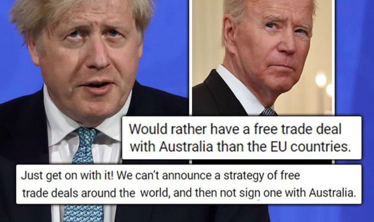 Boris a dit de mettre Biden sur la touche pour un accord commercial sur le Brexit avec l'Australie - `` Allez-y! ''