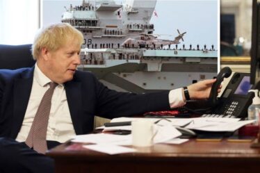 Boris envoie un avertissement à la Chine: le Premier ministre s'entretient avec le Japon alors qu'une énorme force militaire est envoyée en Asie