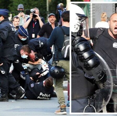 Chaos bruxellois: la violence éclate devant le siège de l'UE alors que des milliers de manifestants affrontent la police
