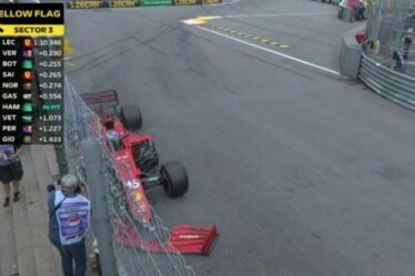 Charles Leclerc s'écrase lors des qualifications du Grand Prix de Monaco dans une fin dramatique