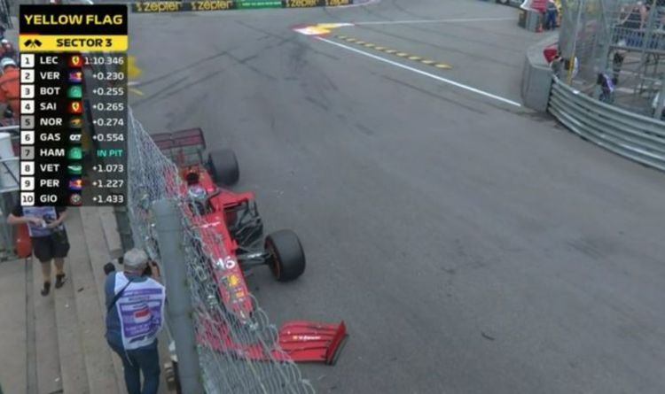 Charles Leclerc s'écrase lors des qualifications du Grand Prix de Monaco dans une fin dramatique