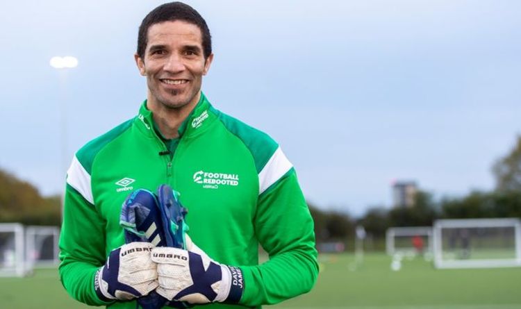 David James soutient la campagne pour recycler un million de paires de chaussures de football
