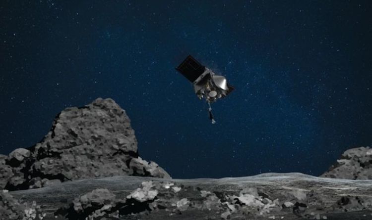 Échantillon de roche de l'astéroïde Bennu en route vers la Terre attaché au vaisseau spatial OSIRIS-REx de la NASA