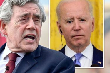 Gordon Brown entre dans le débat sur les impôts de Joe Biden - dit à Boris d'arrêter de `` détruire '' le plan américain