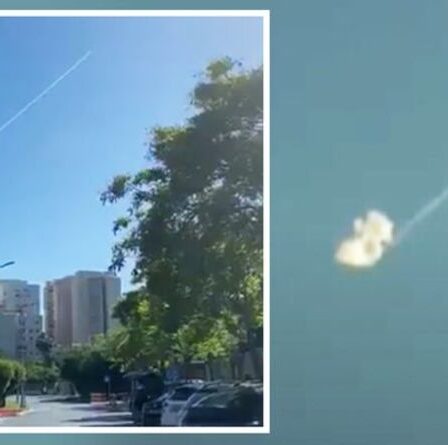 Israel Rocket VIDEO: Moment Liban rejoint l'offensive alors que les tensions au Moyen-Orient explosent