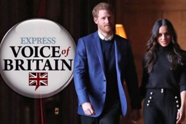 «Je ne regarde pas!  Le film de Meghan Markle et du prince Harry sur le `` palais en fuite '' évité dans un sondage