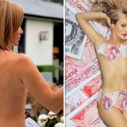 'Je suis sans voix!' Amanda Holden, 50 ans, suscite la frénésie avec une photo presque NUE pour un prix en argent