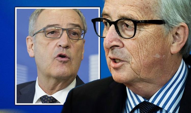 Jean-Claude Juncker entre dans la querelle de l'UE alors que la Suisse dit de quitter le Brexit en Grande-Bretagne des yeux