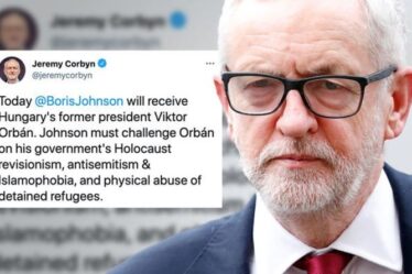 Jeremy Corbyn `` donne une conférence à Boris Johnson sur l'antisémitisme '' avant la réunion de Viktor Orban