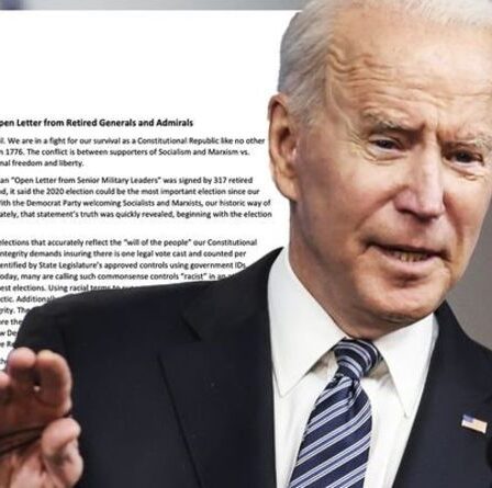 Joe Biden Fury: 120 officiers militaires à la retraite affirment que la victoire électorale était une fraude - Les États-Unis en `` péril ''