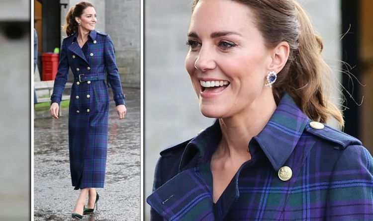 Kate Middleton 'éblouissante' en manteau écossais et boucles d'oreilles de la reine – 'doux clin d'œil à l'Ecosse'