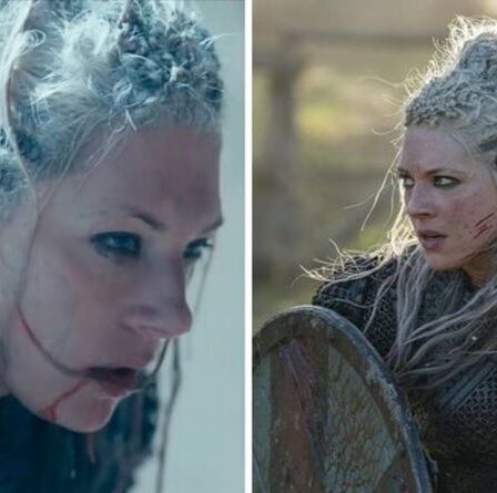 Katheryn Winnick des Vikings avertit de co-vedette dans un clip non diffusé dans les coulisses