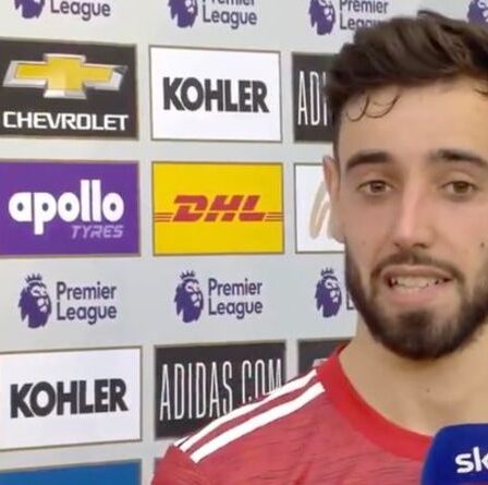 La star de Man Utd, Bruno Fernandes, admet que le but d'Edinson Cavani contre Fulham n'aurait pas dû tenir