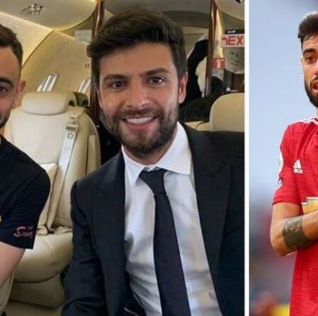 L'agent de Bruno Fernandes chez Man Utd vs Fulham `` pour discuter du contrat et du transfert séparé ''