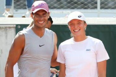 L'énergie positive de Rafael Nadal saluée par la championne féminine Iga Swiatek à Roland-Garros