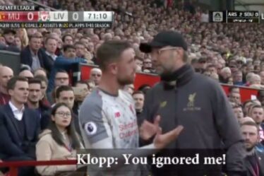 L'incident de Jordan Henderson du patron de Liverpool, Jurgen Klopp, montre que la colère de Sadio Mane n'est pas un problème