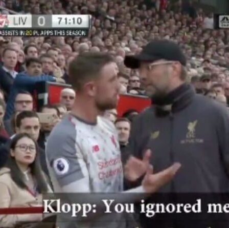 L'incident de Jordan Henderson du patron de Liverpool, Jurgen Klopp, montre que la colère de Sadio Mane n'est pas un problème