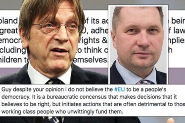 L'unité de l'UE se fissure: le ministre polonais qualifie le bloc d'`` entité illégale '' avant que Verhofstadt n'entre