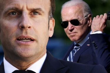 Macron a honte alors que Biden gifle l'initiative de paix de la France à Gaza `` Cela n'aidera pas ''
