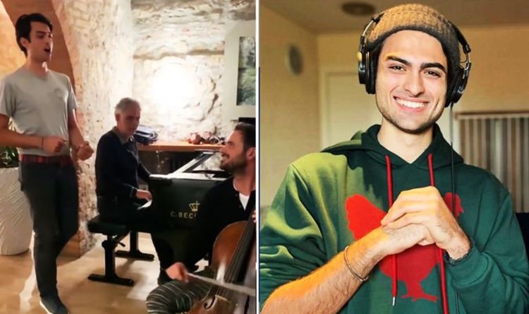 Matteo et Andrea Bocelli chantent à la maison avec des amis Eros Ramazzotti et 2CELLOS: Regardez