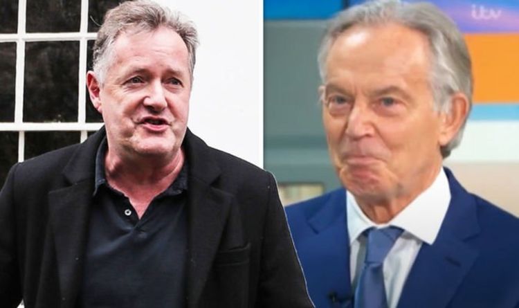 Piers Morgan en colère contre Tony Blair pour `` s'incliner pour réveiller la foule '' dans une interview `` humiliante '' de GMB