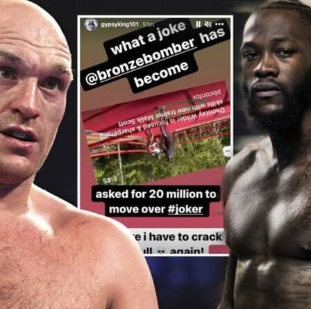 Tyson Fury attaque Deontay Wilder pour une demande de 20 millions de livres sterling de `` déménager '' pour le combat d'Anthony Joshua