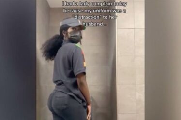 Une employée de Burger King a dit à son jean moulant `` trop distrayant '' pour le mari de la femme