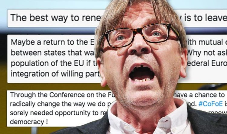 Verhofstadt se moque du renouvellement de la démocratie dans l'UE tweet "Le meilleur moyen est de partir!"