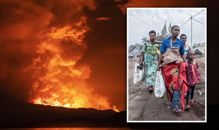 Volcan Congo: le sol se divise en grand alors que des dizaines de milliers de personnes fuient l'éruption du mont Nyiragongo
