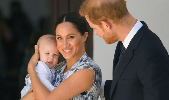 Meghan Markle avec Harry et son fils Archie