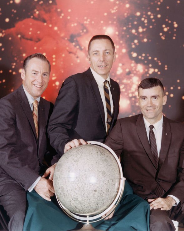 Trois des astronautes d'Apollo 13 de la Nasa
