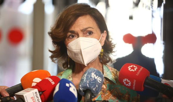 La vice-première ministre espagnole Carmen Calvo