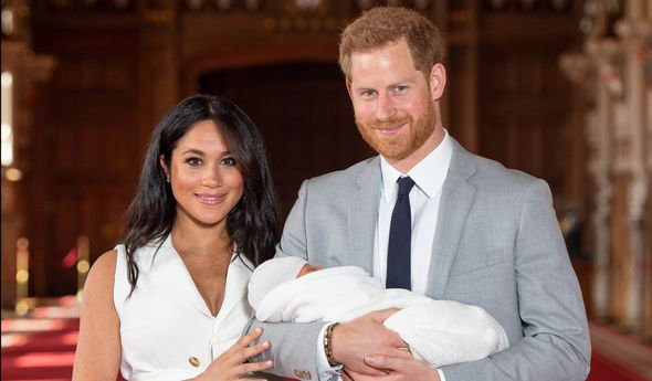 Meghan Markle et le prince Harry avec bébé Archie