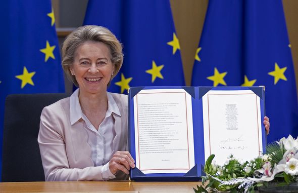 La présidente de la Commission européenne Ursula von der Leyen