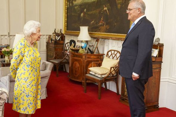 La reine a accueilli aujourd'hui le Premier ministre australien Scott Morrison