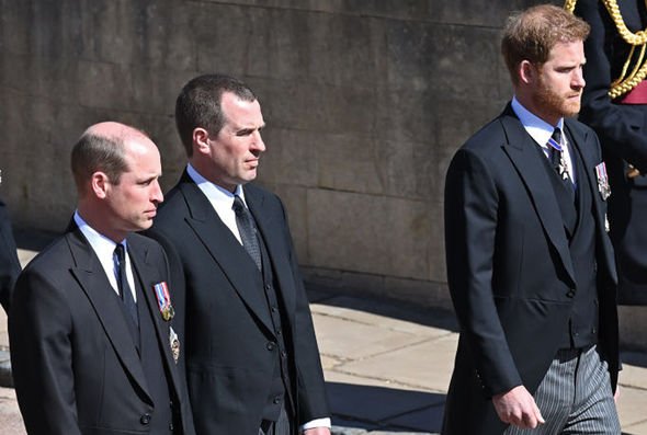 Prince Harry Prince William Peter Phillips