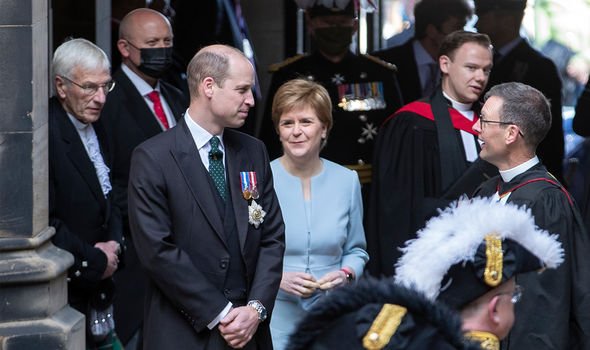 Le prince William lors de sa dernière visite en Écosse