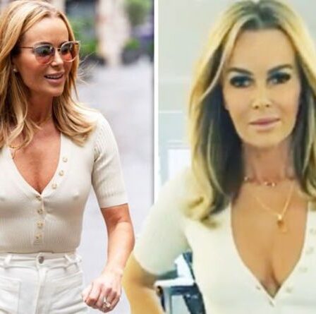Amanda Holden, 50 ans, fait une démonstration époustouflante alors que la star de BGT devient sans soutien-gorge dans une tenue audacieuse