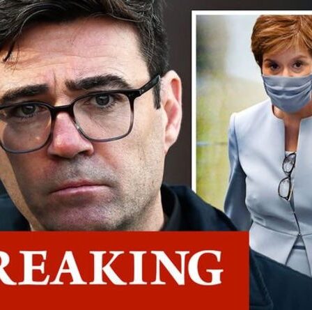 Andy Burnham confronte Sturgeon et demande une compensation après l'interdiction de voyager à Manchester
