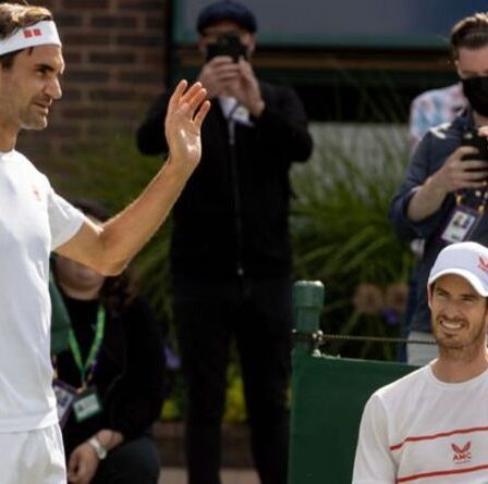 Andy Murray teste Roger Federer lors d'un match d'échauffement "intensif" à Wimbledon