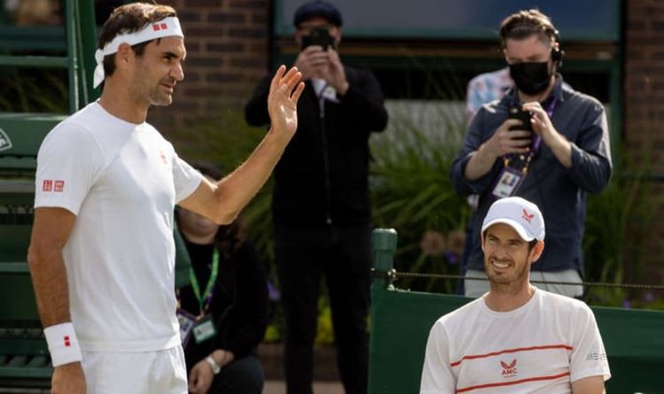 Andy Murray teste Roger Federer lors d'un match d'échauffement "intensif" à Wimbledon