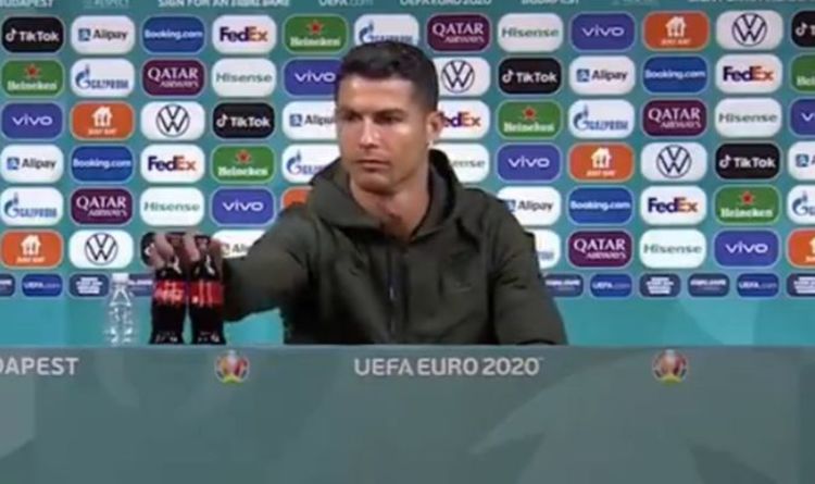 Cristiano Ronaldo snobe brutalement Coca-Cola lors de la conférence de presse de l'Euro 2020 – VIDEO