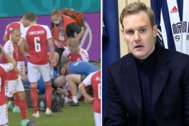 Dan Walker a laissé « émotionnel » en priant pour le Danois Eriksen après l'effondrement de l'Euro 2020