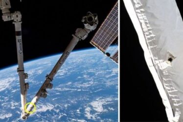 Des débris spatiaux s'écrasent sur le bras robotique de l'ISS, provoquant l'apparition d'un petit trou