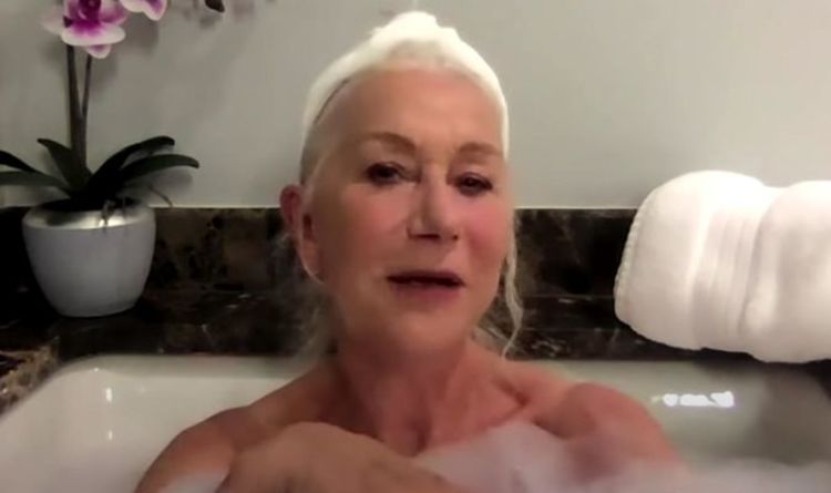 Helen Mirren, 75 ans, se déshabille pour une apparition à la télévision dans le bain "À court de bulles"