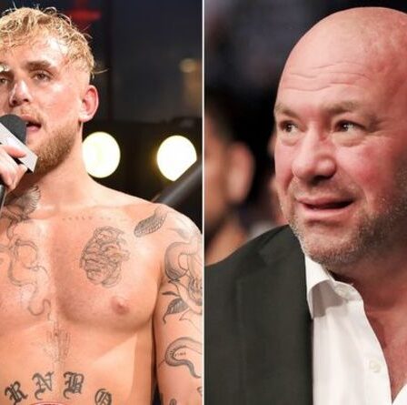 Jake Paul vise le président de l'UFC, Dana White, alors qu'il fait une prédiction de combat contre Tyron Woodley
