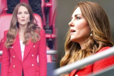 «Jamais démodé»: Kate Middleton étourdit dans un blazer rouge Zara et des boucles d'oreilles à 375 £ à l'Euro 2020