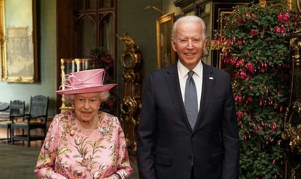 Joe Biden Reine Elizabeth II